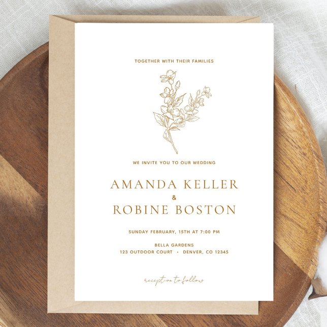 Minimal Elegant Wedding Invitation (Creator Uploaded)