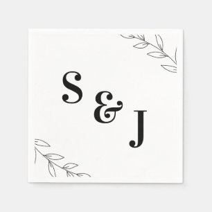 Minimal Elegant Wedding Napkin