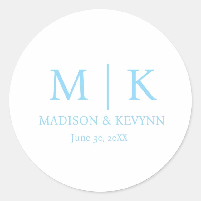 Minimal & Elegant & White Wedding Envelope Seals  (Front)