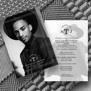 Minimal Elegantly Modern Transparency 2 Photos  Invitation