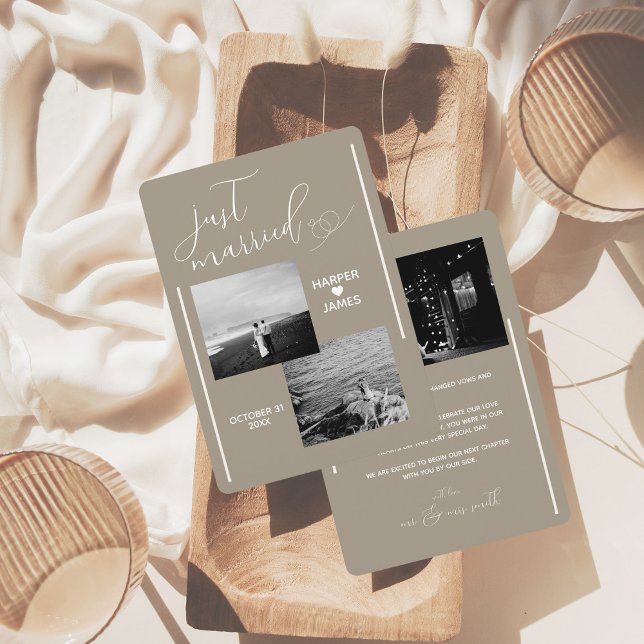 Minimal Elopement Announcement | Neutral (Creator Uploaded)