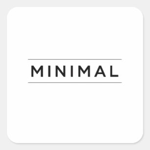 Minimal Essence Square Sticker
