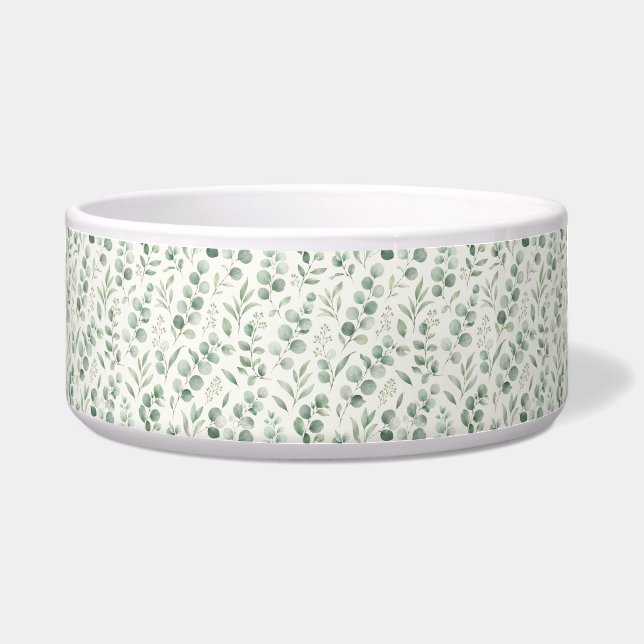 Minimal Eucalyptus Leaves Seamless Pattern (Front)