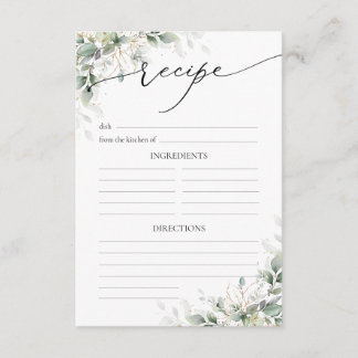  Minimal Eucalyptus Wedding Reception Enclosure Card