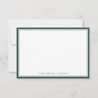 Minimal Evergreen Flat Card
