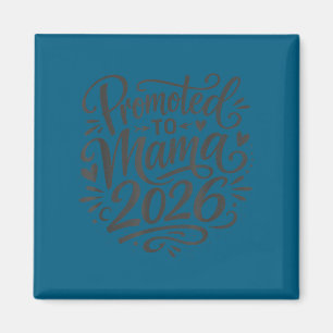 Minimal Expecting Mom 2026 Hand Lettered Magnet