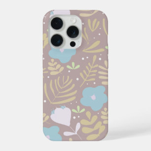 Minimal floral iPhone 15 pro case
