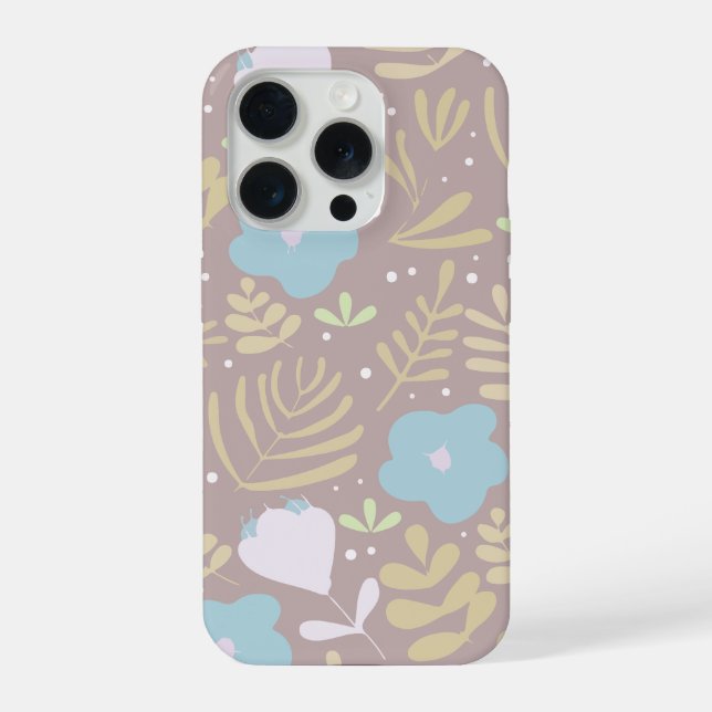 Minimal floral  iPhone case (Back)