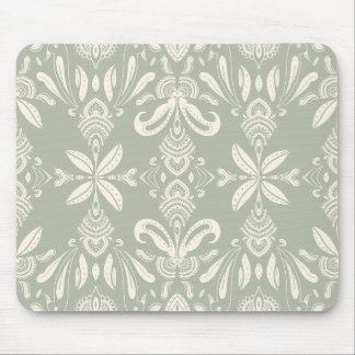 Minimal Floral Pattern Mouse Pad
