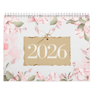 Minimal Floral Quote Calendar