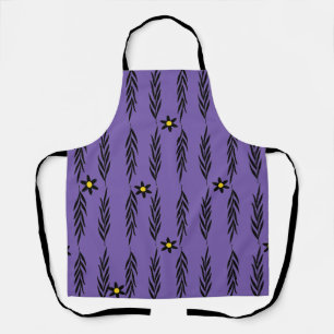 Minimal Floral Seamless Modern Botanical Daisy Pa Apron