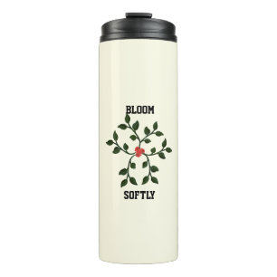 Minimal Floral Vine Design    Elegant Botanical  Thermal Tumbler