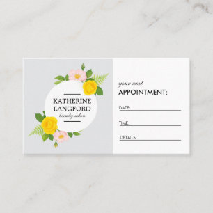 Minimal Floral Wreath Ash White Salon Appointment