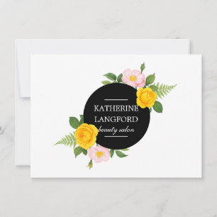 Minimal Floral Wreath Salon White Gift Certificate
