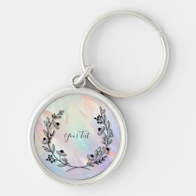 Minimal Flower Keychain (Front)