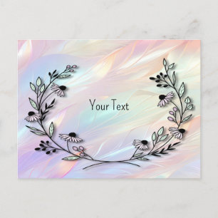Minimal Flower Postcard
