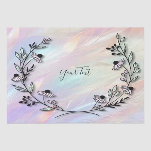 Minimal Flower Tissue Paper (Front)