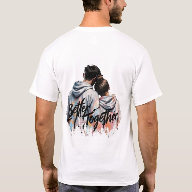 Minimal Front Logo Back Print T-Shirt | Good Vibes (Back)