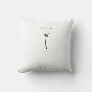 minimal fungi aesthetic line art nature concept de cushion