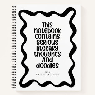 Minimal Funny Book Club Personalized Name Year