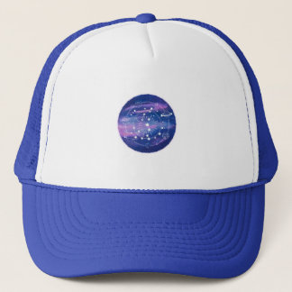Minimal Galaxy Moon Design | Cosmic Aesthetic Art Trucker Hat
