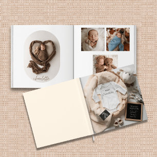 Minimal Gender-Neutral Baby photo book keepsake 