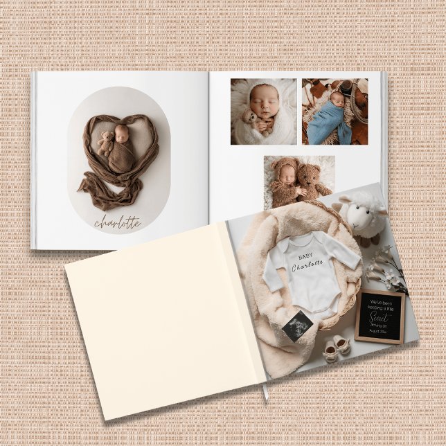 Minimal Gender-Neutral Baby photo book keepsake  (Creator Uploaded)