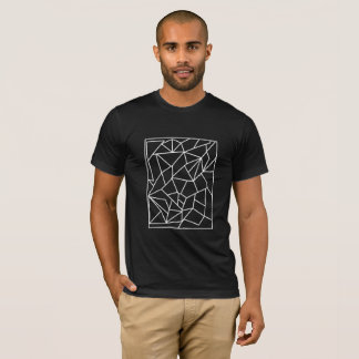 Minimal Geometric - White Line T-Shirt