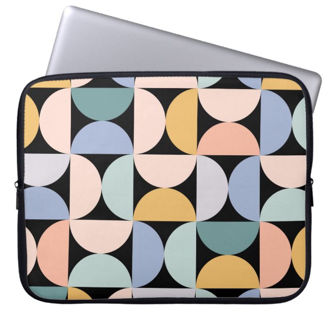 Minimal Geometry: Scandinavian Artwork Poster Laptop Sleeve (Front)
