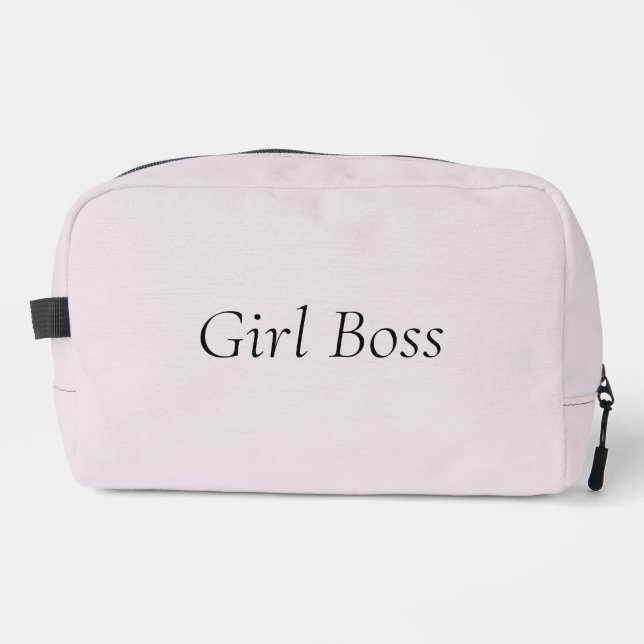 Minimal Girl Boss Modern Dopp Kit (Front)