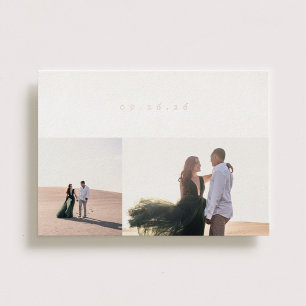 Minimal Glimmer Wedding Save the Date