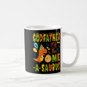 Minimal Godfather One Saurus 1st Birthday Coffee Mug