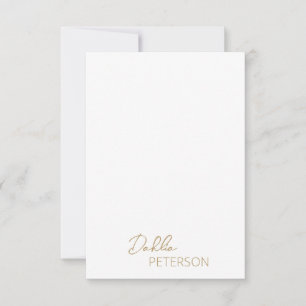 Minimal Gold Modern Business Card