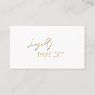 Minimal Gold Modern Loyalty Card