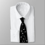 Minimal Golf Pattern Ball Flag Club Golfer Gift   Tie<br><div class="desc">Minimal golf pattern with clubs,  balls,  and flags for golf players. Gift for golf club,  golfer,  golf player,  team,  coach. Monochrome modern trendy black and white golf golfer golf player pattern gift home decor,  towels,  ... </div>
