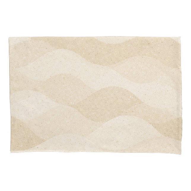 Minimal Grain Texture ,Soft, Neutral pattern Pillowcase (Front)