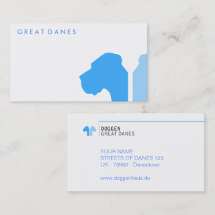 Minimal Great Dane ID series Business Card