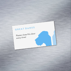 Minimal Great Dane ID series Magnetic Business Card