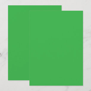 Minimal Green Border Thank You Card
