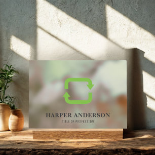  Minimal Green Eco-Friendly Professional  Acrylic Sign
