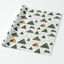 Minimal, green mountain 