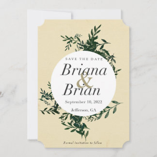 Minimal Greenery Invitation