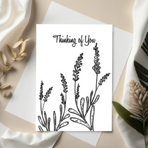 Minimal Greenery — Sympathy Card