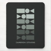 Minimal Grey Green Geometric Design Personalised 