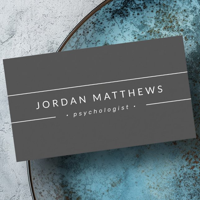 Minimal grey modern professional business card (Minimal gray modern professional business card)