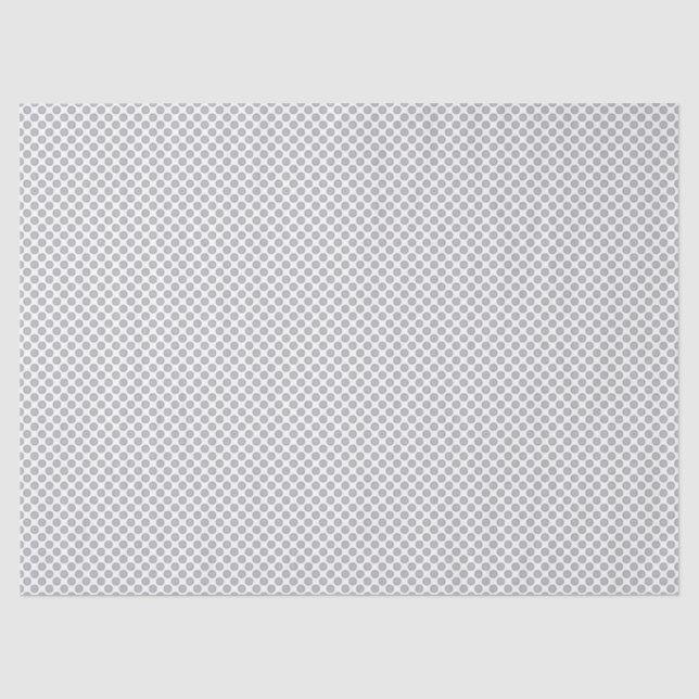Minimal Grey Polka Dot Pattern  Tissue Paper (Front)