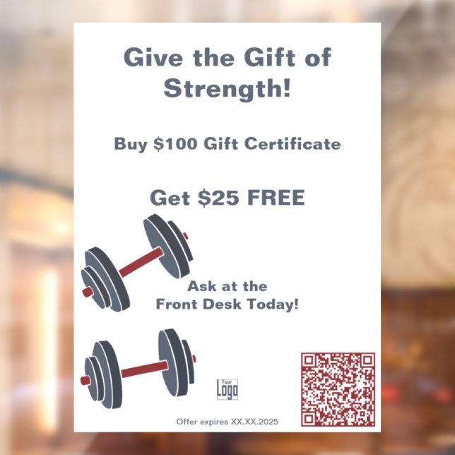 Minimal Gym All Year Gift Certificate Promotion (Sheet 2)