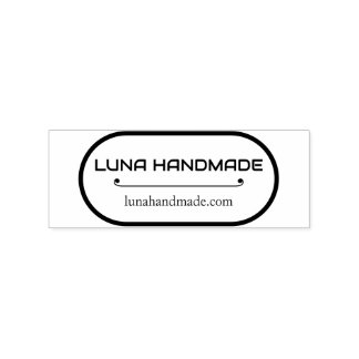 Minimal Handmade Business Address Stamp