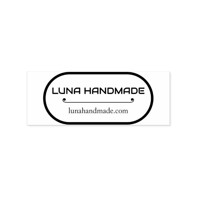Minimal Handmade Business Address Stamp (Imprint)