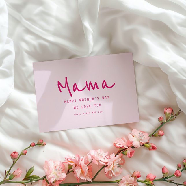 Minimal Handwritten Elegant Modern Mother's Day Card (Creator Uploaded)